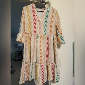 Colorful Striped Dress